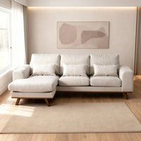 MT Loft Japandi 3-zitsbank chaise longue - Grande Beige