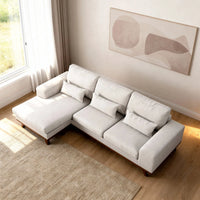 Japandi 3-zitsbank chaise longue - Grande Beige - afbeelding 2
