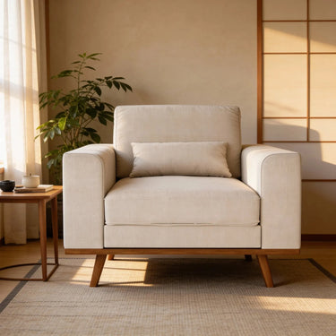 Japandi fauteuil - Grande Beige