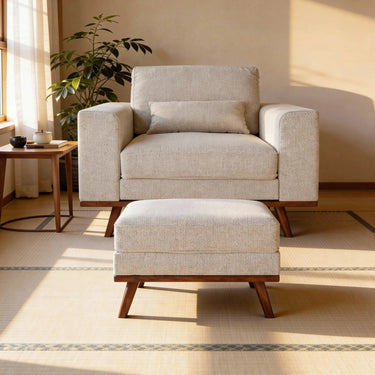 Japandi poef - Grande Beige