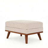 Japandi poef - Grande Beige - 80 cm breed - Mooier Thuis