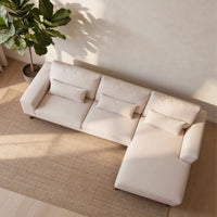 MT Loft Japandi 3-zits hoekbank rechts - Grande Beige - Mooier Thuis