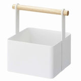 Yamazaki keukenkast organizer vierkante opbergkist klein - wit - 13 cm breed - Mooier Thuis