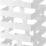 Yamazaki Brick paraplubak vierkant - wit - 15 cm breed - Mooier Thuis