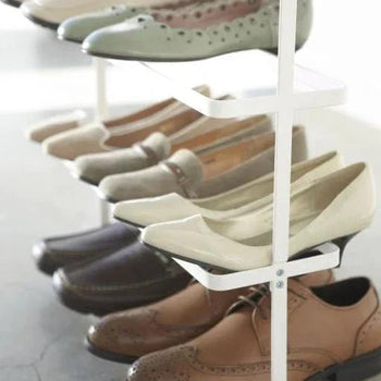 Yamazaki Tower Schuhregal breit - Weiß