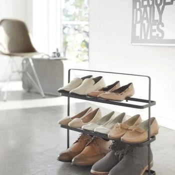 Yamazaki Tower Schuhregal, breit - Schwarz