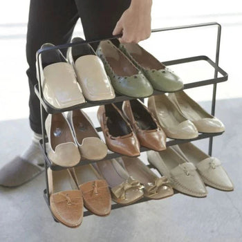 Yamazaki Tower Schuhregal, breit - Schwarz