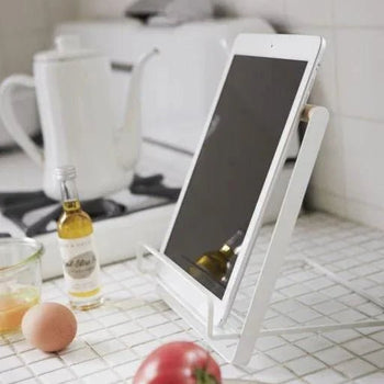 Yamazaki Tosca kookboeken- en tabletstandaard - wit