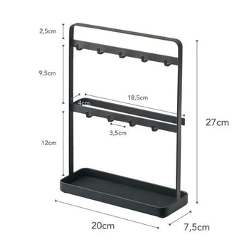 Yamazaki Slim Schlüsselbrett – Schwarz