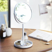 Yamazaki Tower Accessoirehouder met spiegel - Wit - bestel bij Mooier Thuis