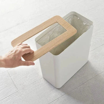 Yamazaki Rin quadratischer Abfalleimer – weiß