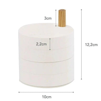 Yamazaki Tosca Schmuckorganizer, 4-stöckig – Weiß