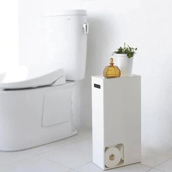 Yamazaki Toilettenpapierhalter für 8 Rollen – Weiß