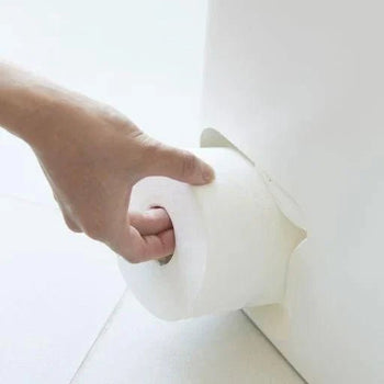 Yamazaki Toilettenpapierhalter für 8 Rollen – Weiß