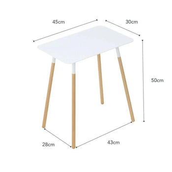 Yamazaki Schlichter quadratischer Beistelltisch – weiß