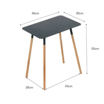 Yamazaki Schlichter quadratischer Beistelltisch – Schwarz