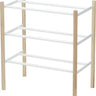 Yamazaki Plain verstelbaar schoenenrek - wit - 25 cm breed - Mooier Thuis