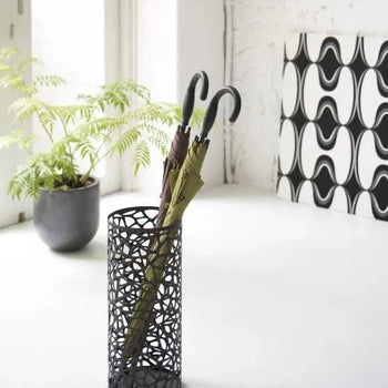 Yamazaki Nest Paraplubak rond - Zwart