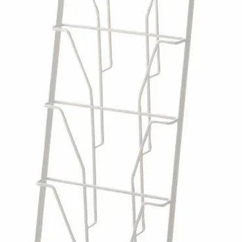 Yamazaki Tower Zeitschriftenständer mit 4 Fächern – Weiß