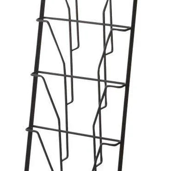 Yamazaki Tower Zeitschriftenständer mit 4 Fächern – Schwarz
