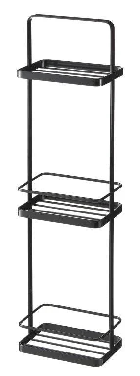 Yamazaki Tower Badkamerrekje hoog - Zwart - 12 cm breed - Mooier Thuis