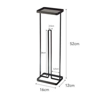 Yamazaki Tower Toiletrolhouder open - Zwart