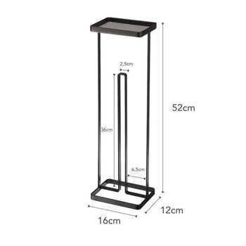 Yamazaki Tower Toilettenpapierhalter offen - Schwarz