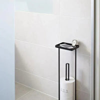 Yamazaki Tower Toiletrolhouder open - Zwart - bestel bij Mooier Thuis