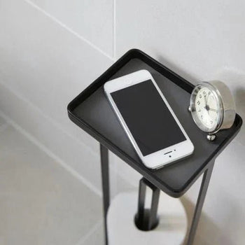 Yamazaki Tower Toilettenpapierhalter offen - Schwarz