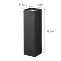 Yamazaki Tower toiletrolhouder (gesloten) - zwart