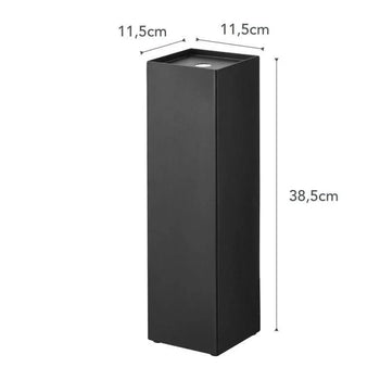 Toilettenpapierhalter für den Yamazaki-Turm (geschlossen) – schwarz