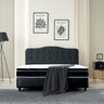 Opbergboxspring Marrakech Kunstleer Zwart – 180x200 cm - kunstleer en metaal - Mooier Thuis