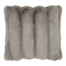 Galena kunstbont sierkussen - grijs - 45×45 cm - 100% polyester - Mooier Thuis