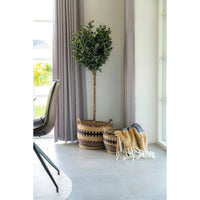 Sintra plaid wolmix - zwart/wit/bruin - 130×170 cm - afbeelding 2