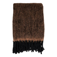 Carmel plaid wolmix - bruin - 130×170 cm - Mooier Thuis