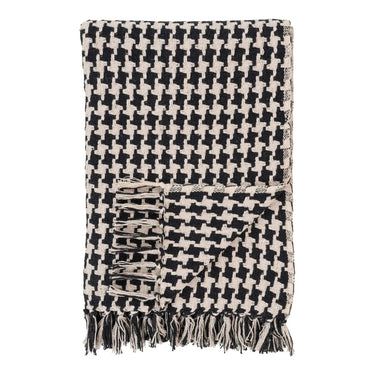 Side plaid - zwart/beige - 130×180 cm