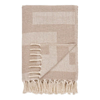 Adana plaid - taupe - 130×180 cm - Mooier Thuis