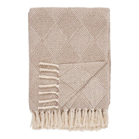 Bursa plaid - taupe - 130×180 cm - Mooier Thuis