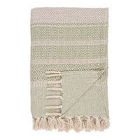 Manisa plaid - groen - 130×180 cm - Mooier Thuis