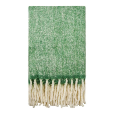 Carmel plaid wolmix - groen - 130×170 cm