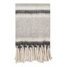 Carmel plaid wolmix - grijs/wit - 130×170 cm plaid/deken - grijs en wit - Mooier Thuis