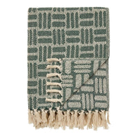 Adana plaid - groen - 130×180 cm - Mooier Thuis