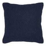 Santos sierkussen gerecycled katoen - donkerblauw - 45×45 cm - 100% gerecycled katoen - Mooier Thuis