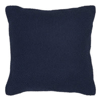 Santos sierkussen gerecycled katoen - donkerblauw - 45×45 cm - Mooier Thuis