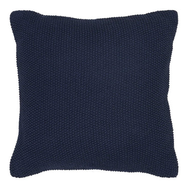 Santos sierkussen gerecycled katoen - donkerblauw - 45×45 cm