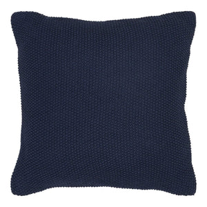 Santos sierkussen gerecycled katoen - donkerblauw - 45×45 cm