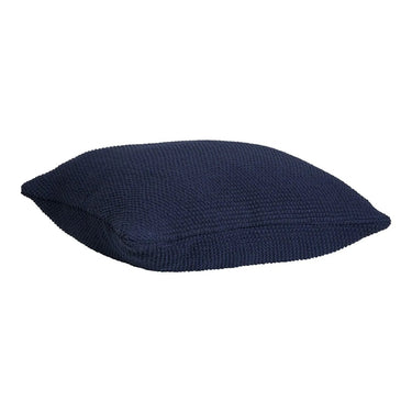 Santos sierkussen gerecycled katoen - donkerblauw - 45×45 cm