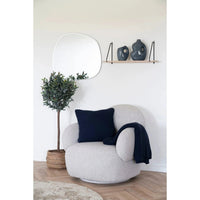 Santos sierkussen gerecycled katoen - donkerblauw - 45×45 cm - afbeelding 2