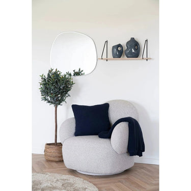 Santos sierkussen gerecycled katoen - donkerblauw - 45×45 cm