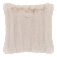 Galena kunstbont sierkussen - wit - 45×45 cm - Mooier Thuis